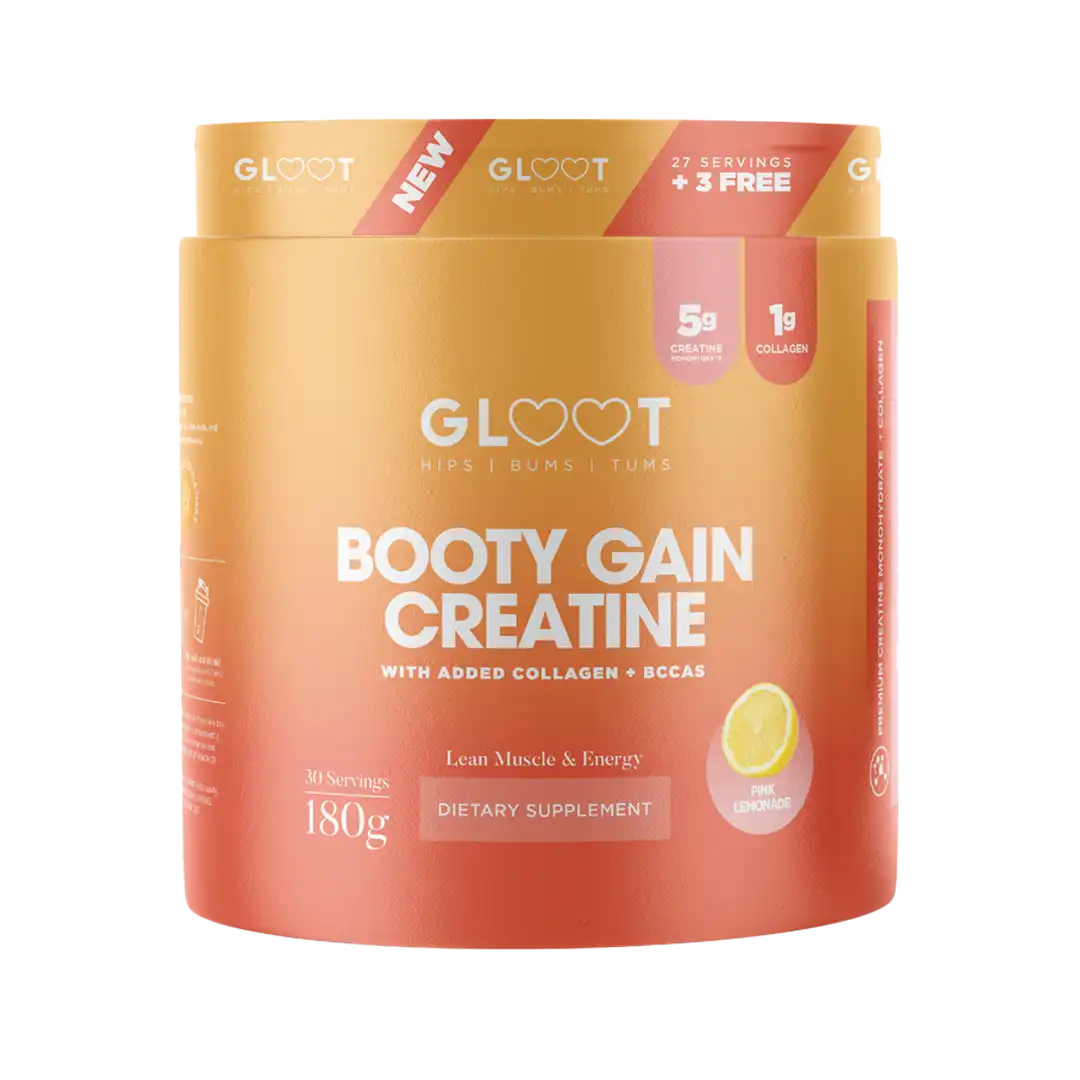 Gloot Booty Gain Creatine Pink Lemonade, 180g