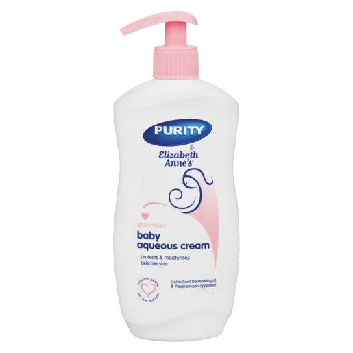 Purity & Elizabeth Anne's Baby Aqueous Cream Fragrance Free, 325ml