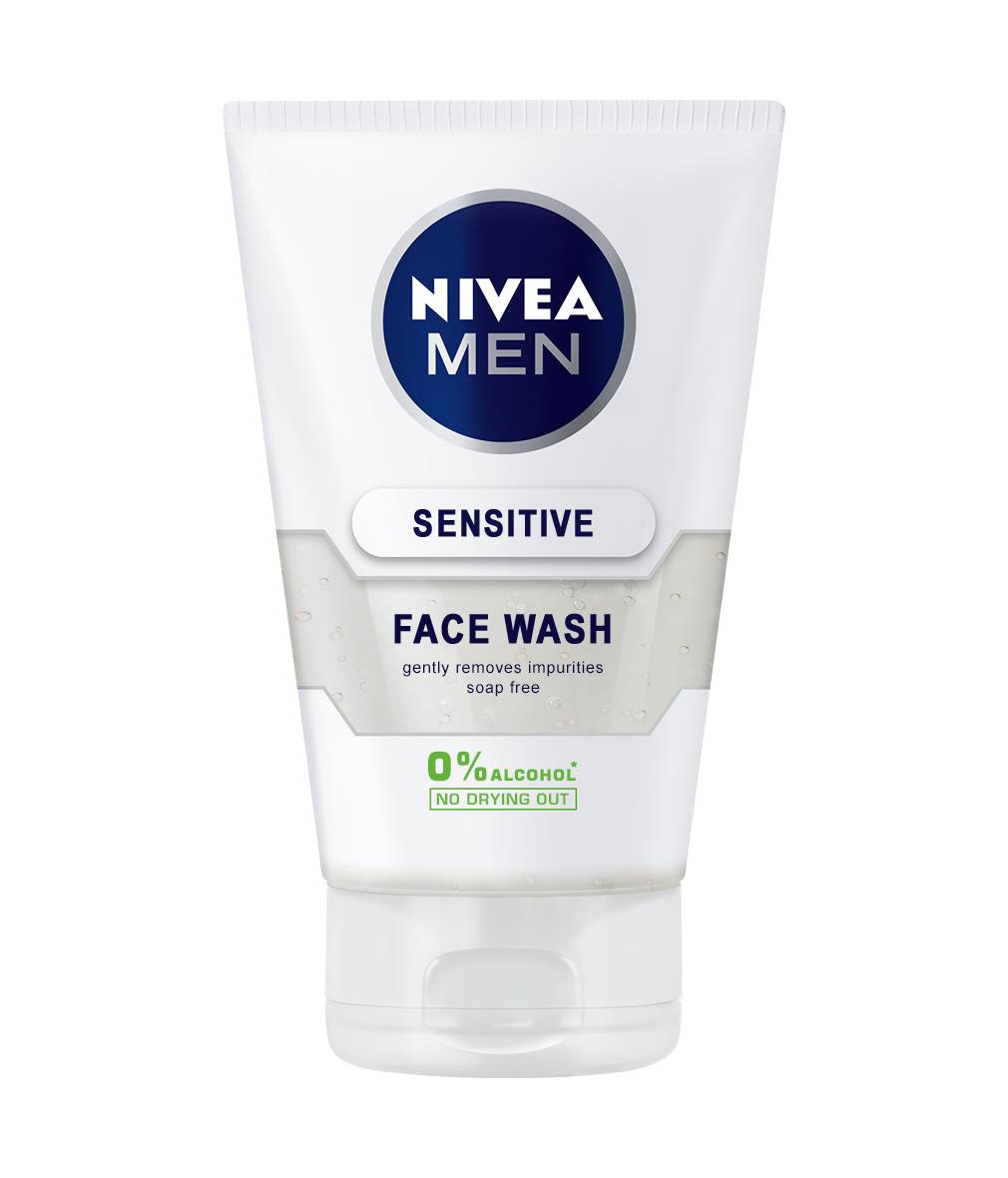 Nivea Toiletries Nivea Men Face Wash Sensitive, 100ml 4005808224845 110309
