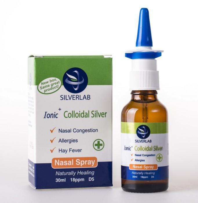 Silver Lab Health Colloidal Silver Nasal Spray, 30ml 6009823060110 111158