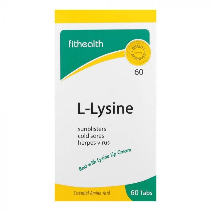 Fithealth Vitamins Fithealth L-lysine Tabs, 60's 6001213012013 122165