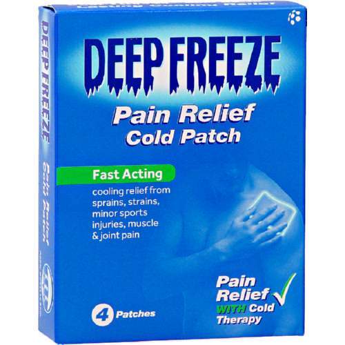 Deep Freeze Health Deep Freeze Cold Patch Pouch, 4's 5011501004133 124850
