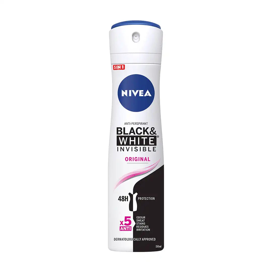 Nivea Invisible for Black and White Clear Deodorant, 150ml