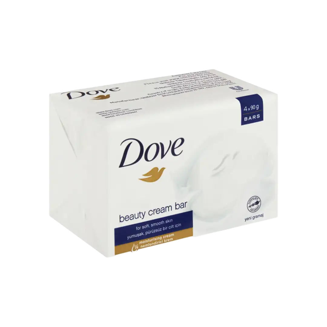 Dove Beauty Cream Bar 4x90g, Assorted