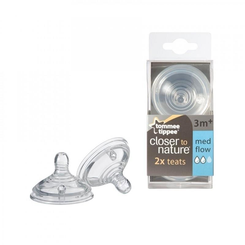 Tommee Tippee Baby Tommee Tippee Closer to Nature Med Flow Teat 5010415211224 150585