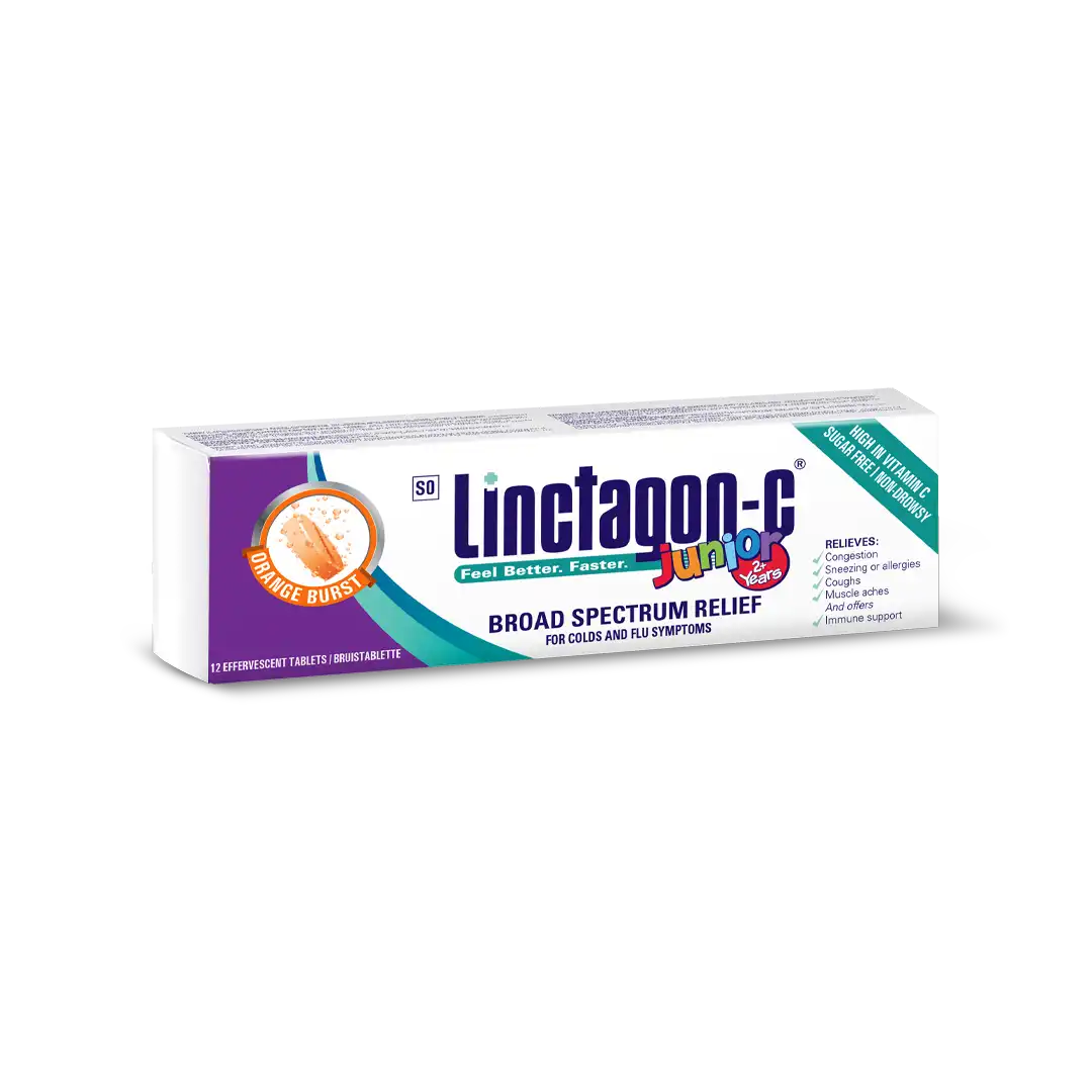 Linctagon-C Junior Eff Orange Tablets, 12's