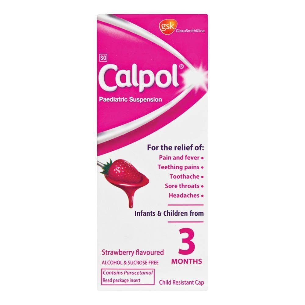 Calpol Health Calpol Paediatric Suspension Strawberry, 50ml 6001076820008 160185