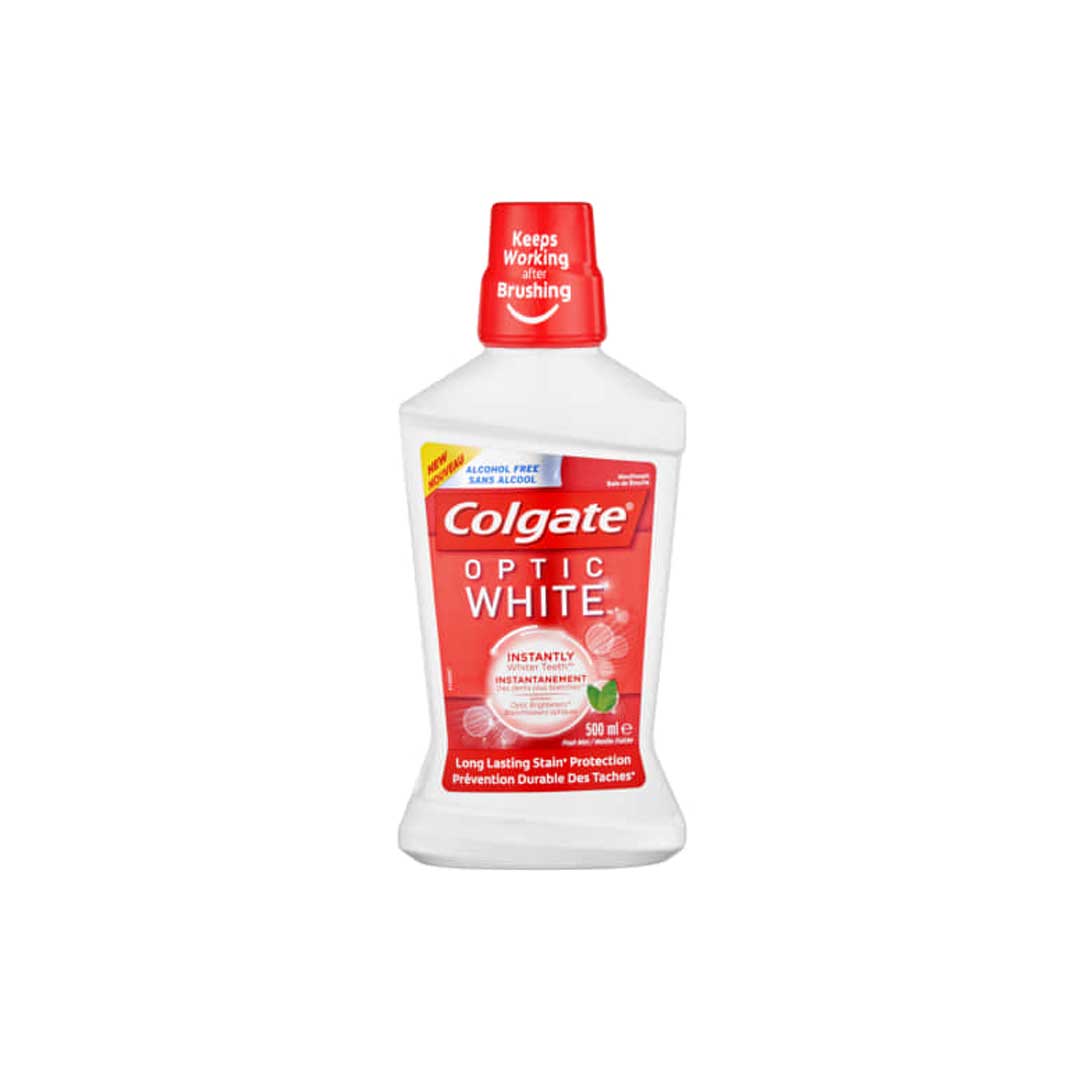 Colgate Optic White Daily Mouthwash Whitening, 500ml