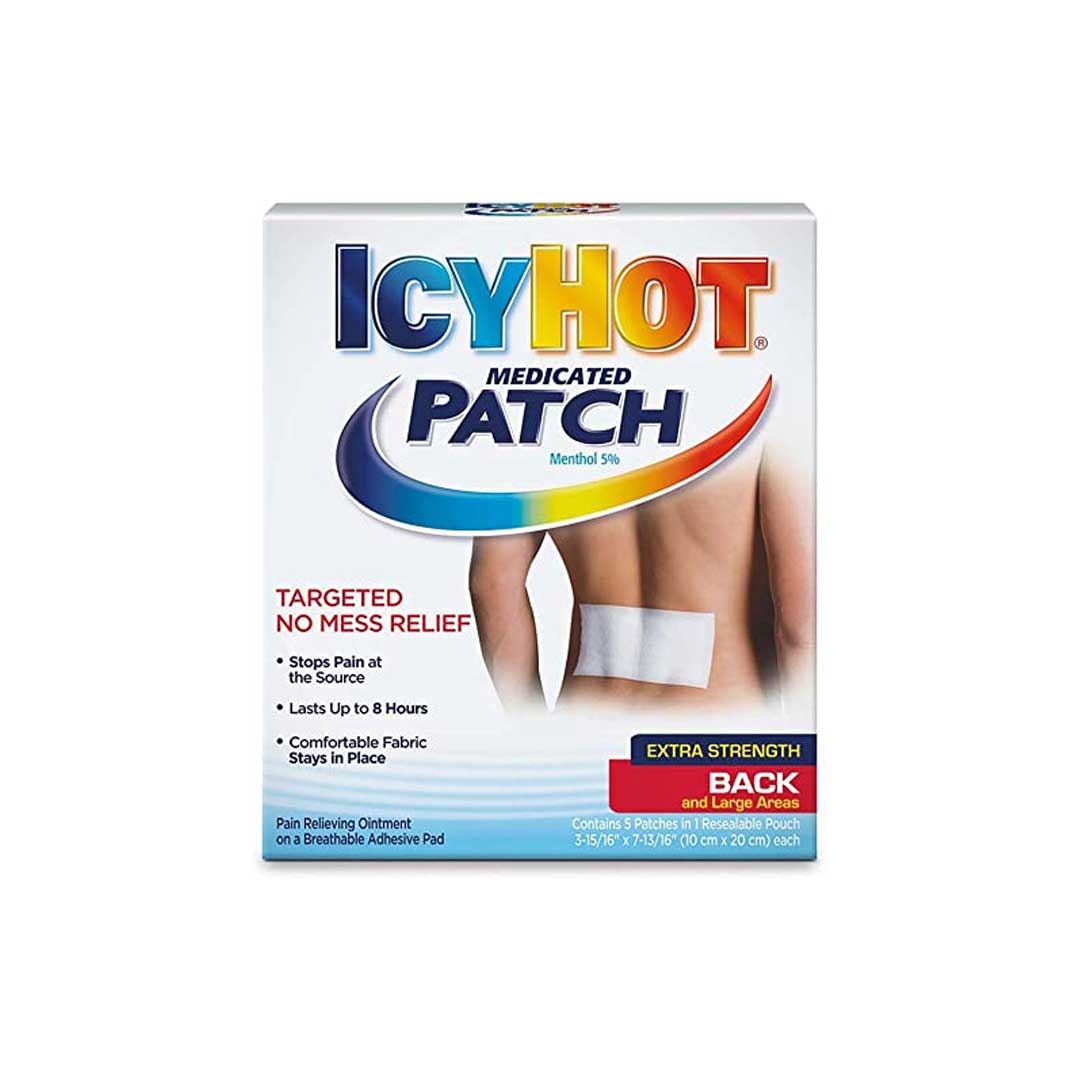 Icy Hot Back Patch Size, 5ct