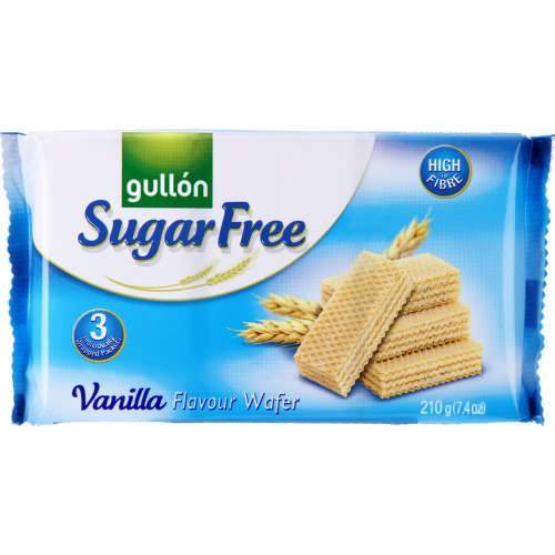 Gullon Health Foods Gullon Vanilla Wafer Sugar Free Biscuits, 210g 8410376039740 169186