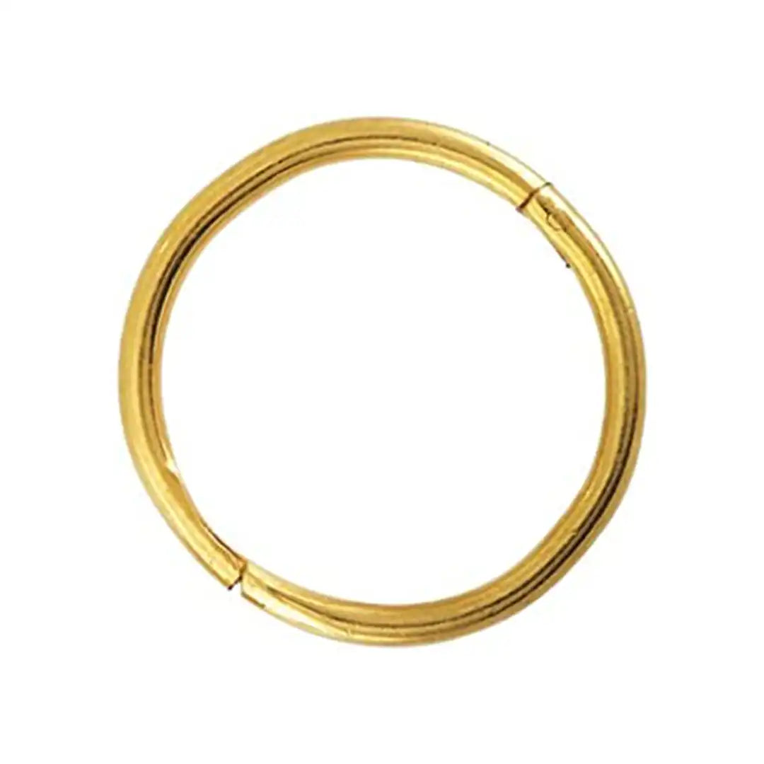 Studex Smooth Hinged Hoop Gold Plated