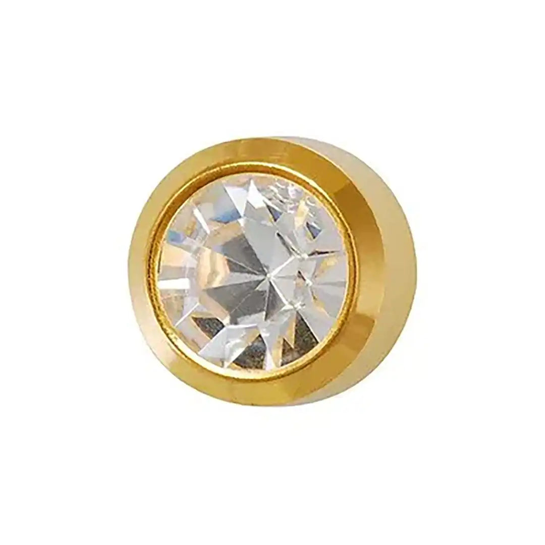 Studex April Crystal Gold Plated, 4mm