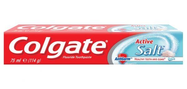 Colgate Toiletries Colgate Active Salt Fluoride Toothpaste, 75ml 8901314009180 174253