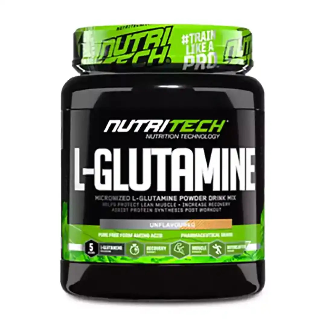 Nutritech L-Glutamine Unflavoured, Assorted Sizes