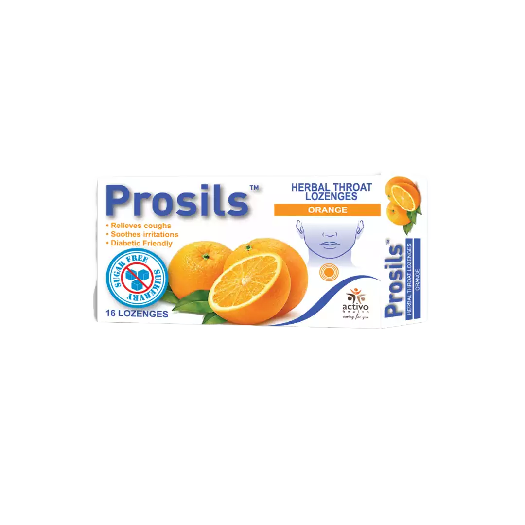 Prosils Throat Lozenges Herb Throat Orange, 16's