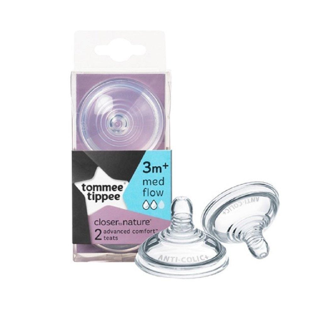Tommee Tippee Baby Tommee Tippee Advance Comfort Med Flow Teat 5010415226051 177421