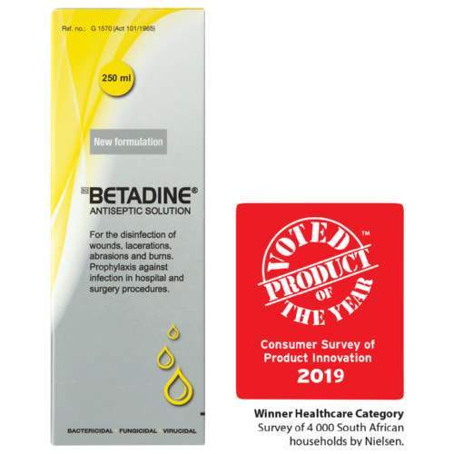 Betadine Health Betadine Antiseptic Solution, 250ml 6009802837276 179779