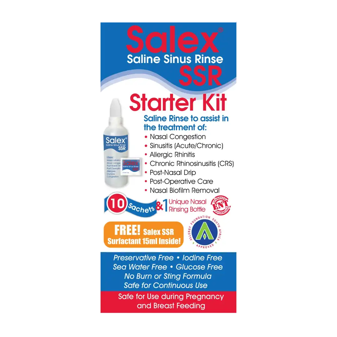 Salex Saline Sinus Rinse Starter Kit