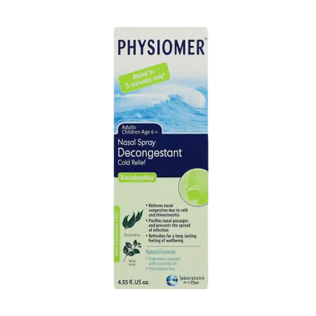 Physiomer Decongestant Nasal Spray Eucalyptus, 135ml