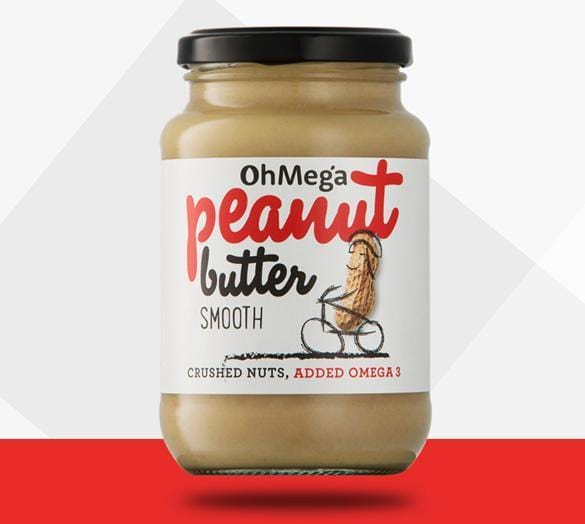 Oh Mega Health Oh Mega Smooth Peanut Butter, 400g 6009801544564 181992
