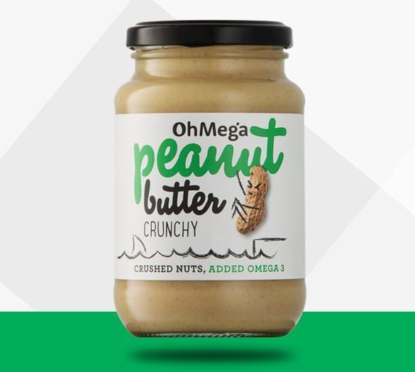 Oh Mega Health Oh Mega Crunchy Peanut Butter, 400g 6009801544618 181993