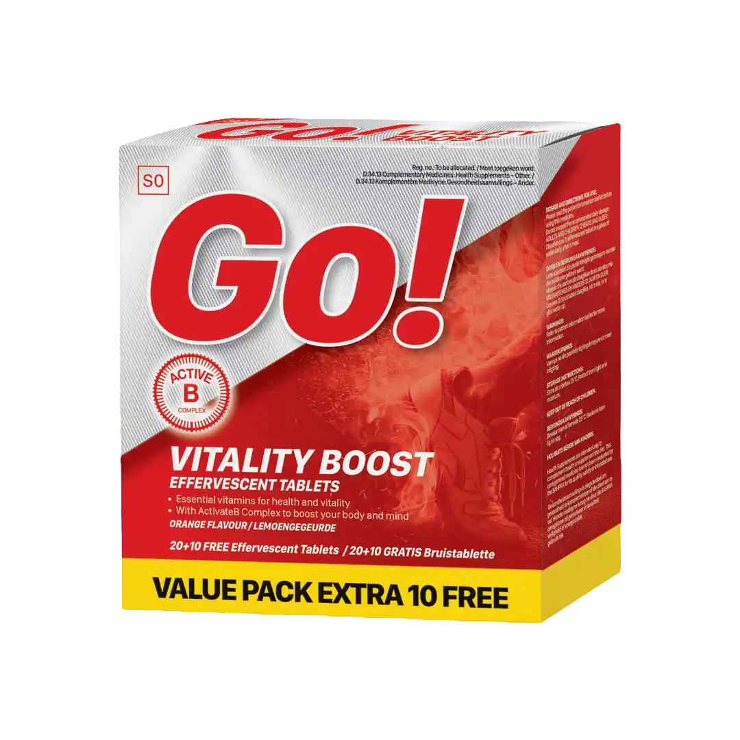 Nativa Go! Vitality Boost Effervescent Tablets, 30's