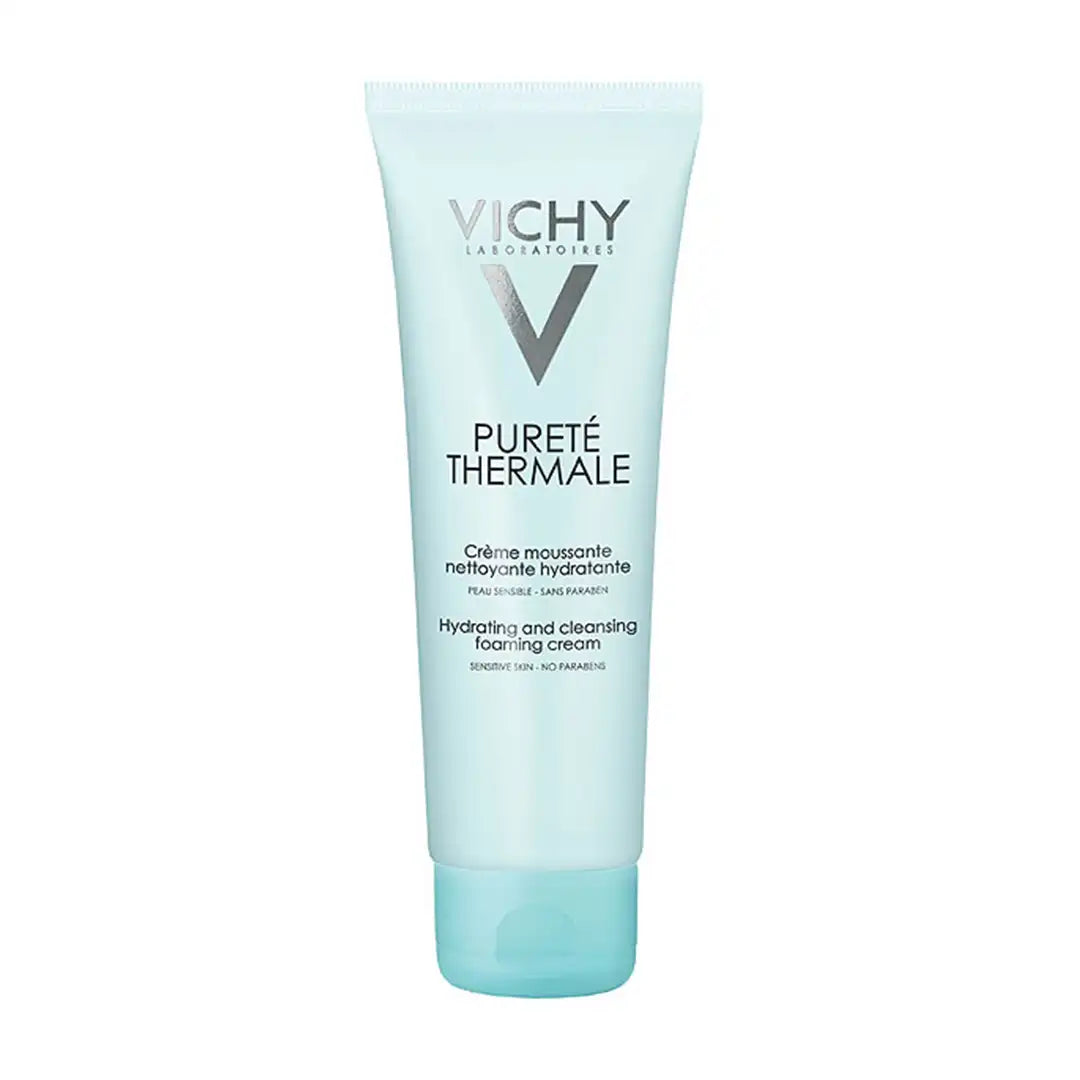 Vichy Purete Thermale Hydrating and Cleansing Foaming Cream for Sensitive Skin, 125ml