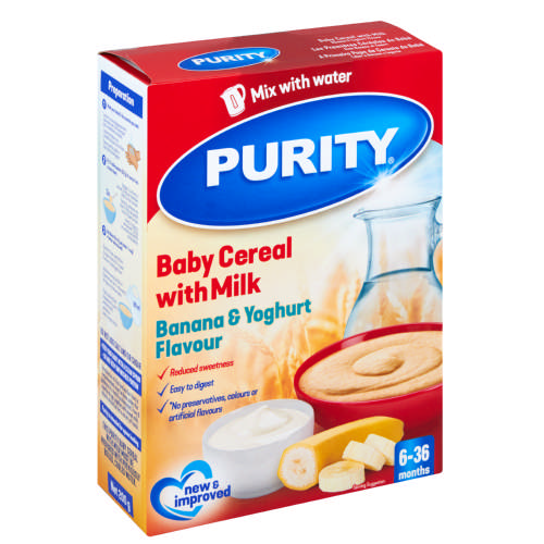 Purity Cereal Ready to Eat Banana and Yoghurt, 450g