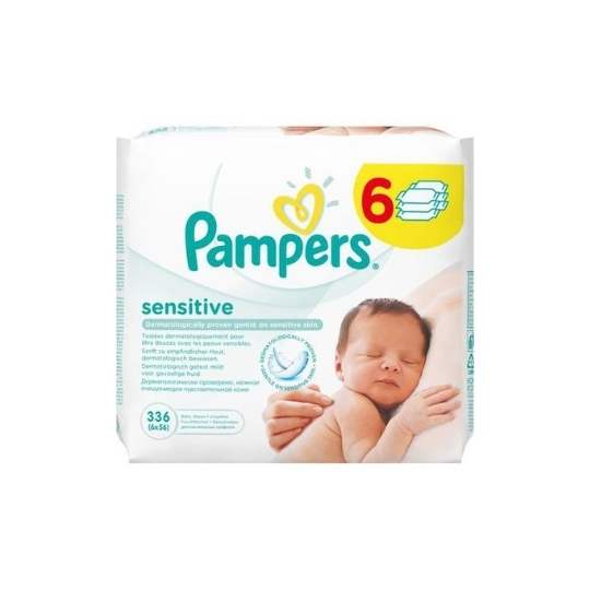 Pampers Baby Wipes Sensitive, 336's