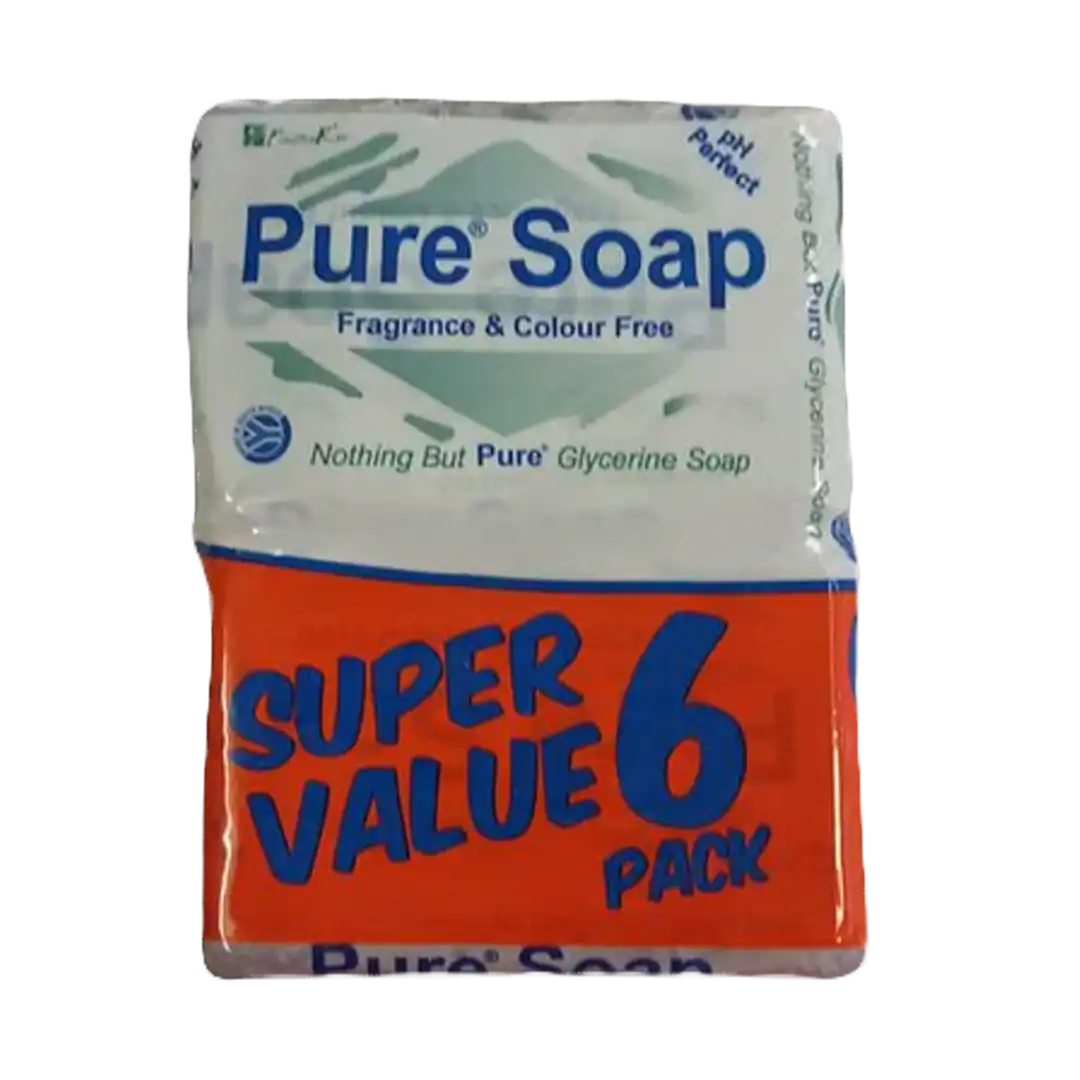 Pure Glycerine Soap 150g, 6 pack