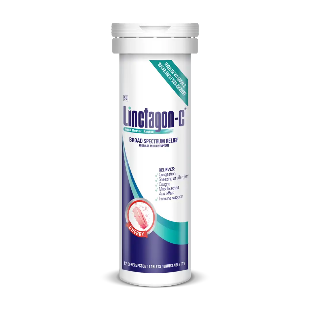 Linctagon-C Cherry Eff Tablets 12's