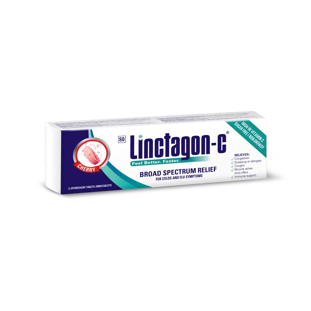 Linctagon-C Cherry Eff Tablets 12's