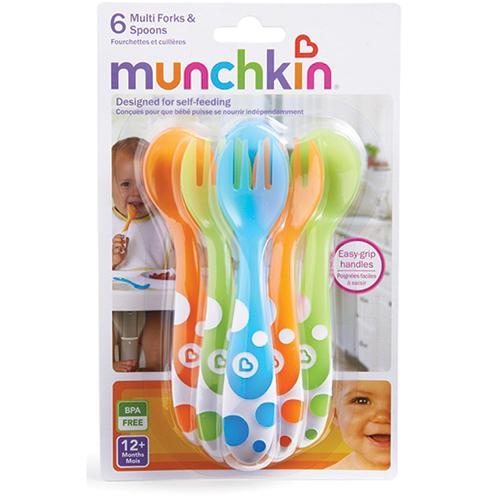 Munchkin Baby Munchkin Multi Col Fork n Spoon, 6 pack 5019090114547 201753