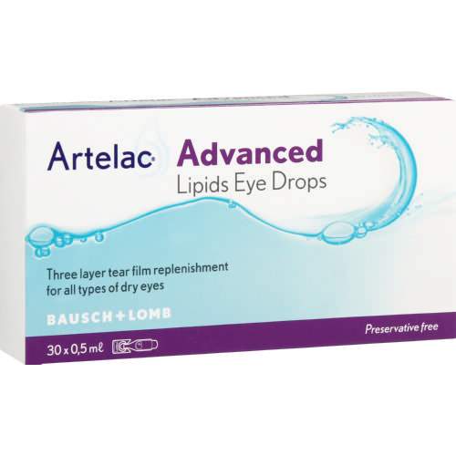 Mopani Pharmacy Health Bausch & Lomb Artelac Advanced Single Dosage Units Eye Drops, 0,5ml x 30 4030571004448 204377