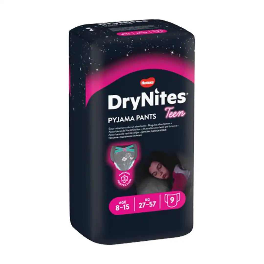 Drynites Girls 8-15 Yrs 9's