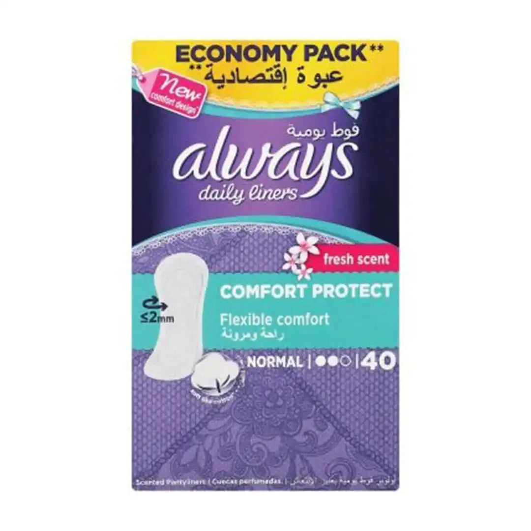 Always Everyday Normal Liners Scented, 40's