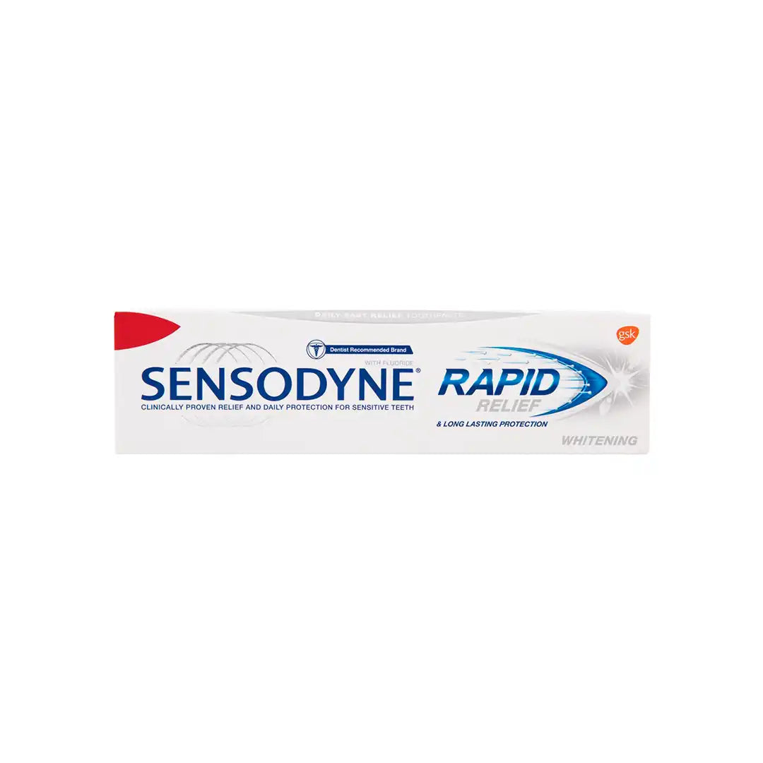 Sensodyne Rapid Relief Whitening Toothpaste, 75ml