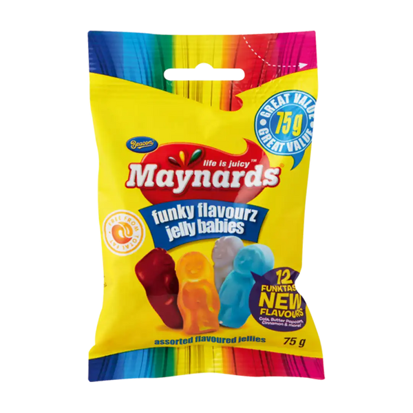 Beacon Maynards Funky Flavourz Mini Jelly Babies, 75g