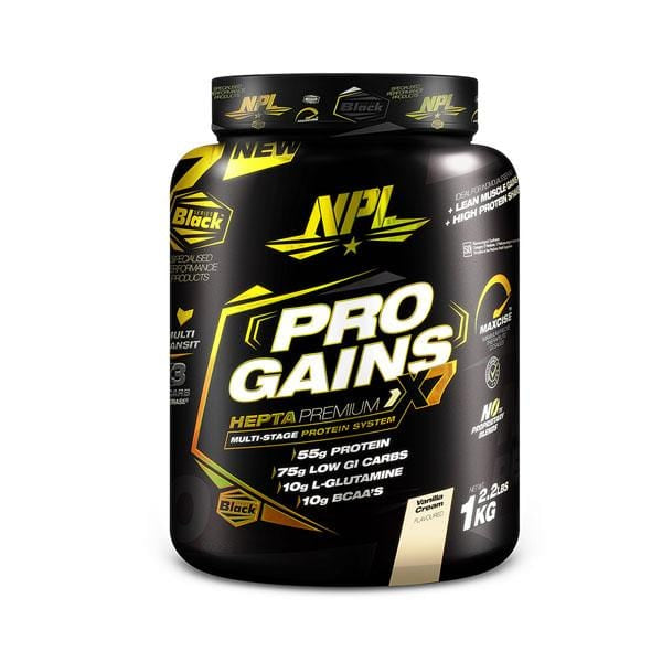 NPL Sports Nutrition NPL Pro Gains Vanilla Cream, 1kg 6009708880406 219712