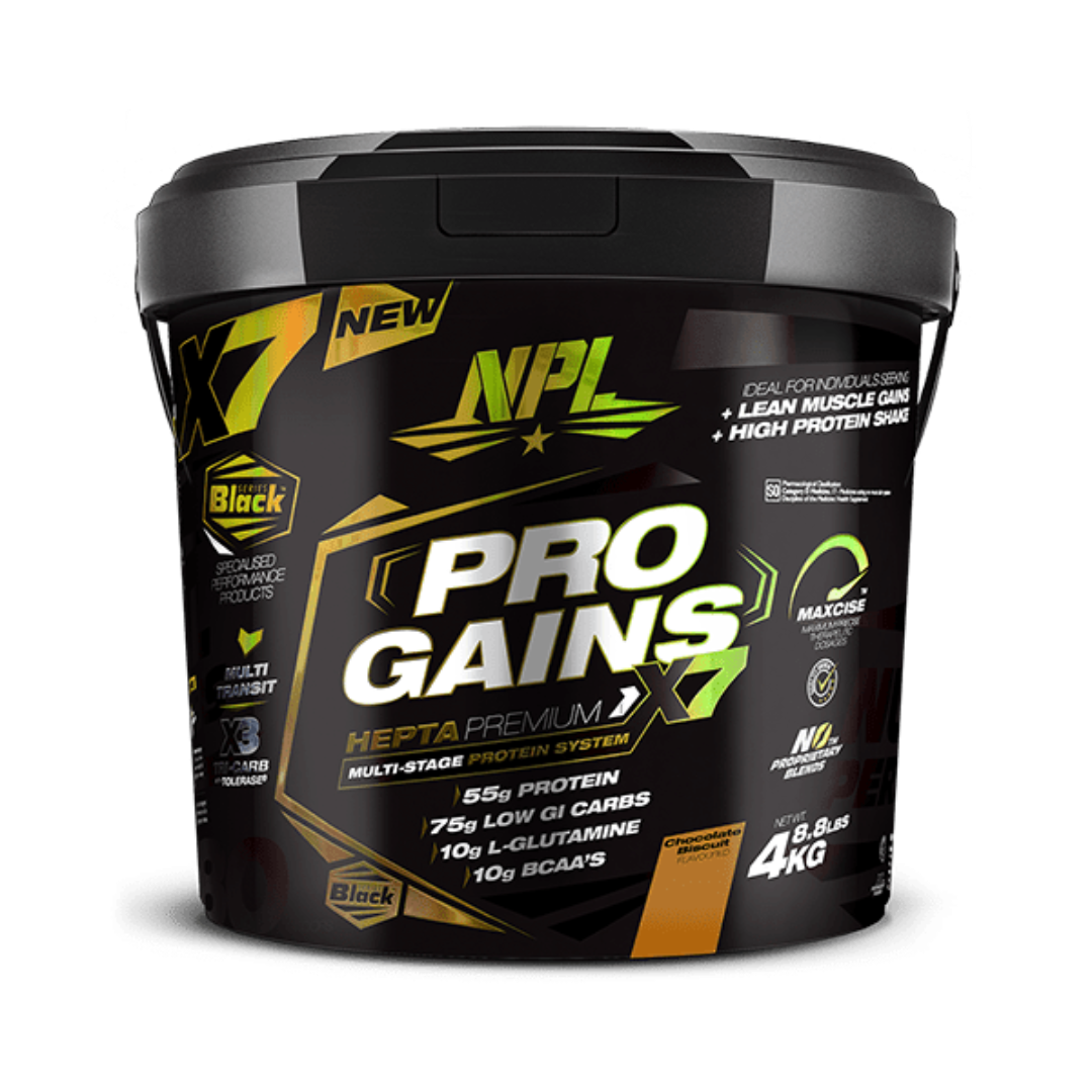 NPL Sports Nutrition NPL Pro Gains Chocolate Biscuit, 4kg 6009708880369 219714