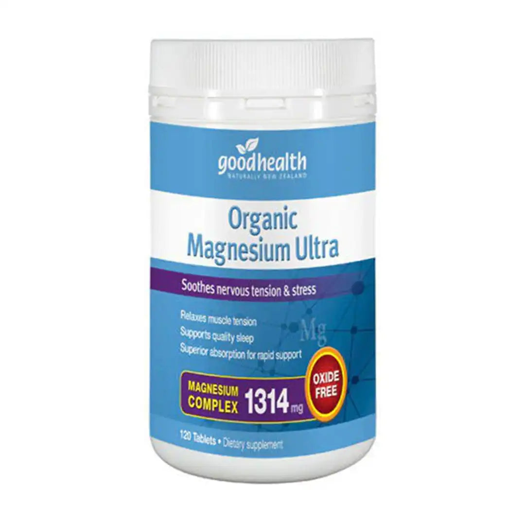 Good Health Organic Magnesium Boost Tabs, 120's