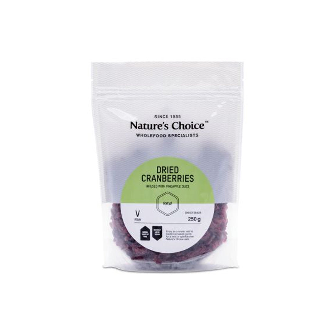Nature's Choice Dried Cranberries, 250g