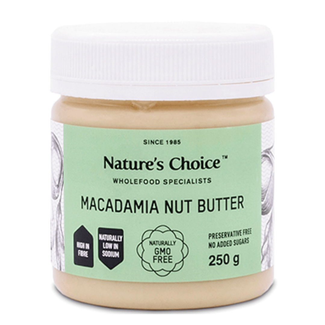 Mopani Pharmacy Health Foods Nature's Choice Macadamia Nut Butter, 250g 6007732033553 221327