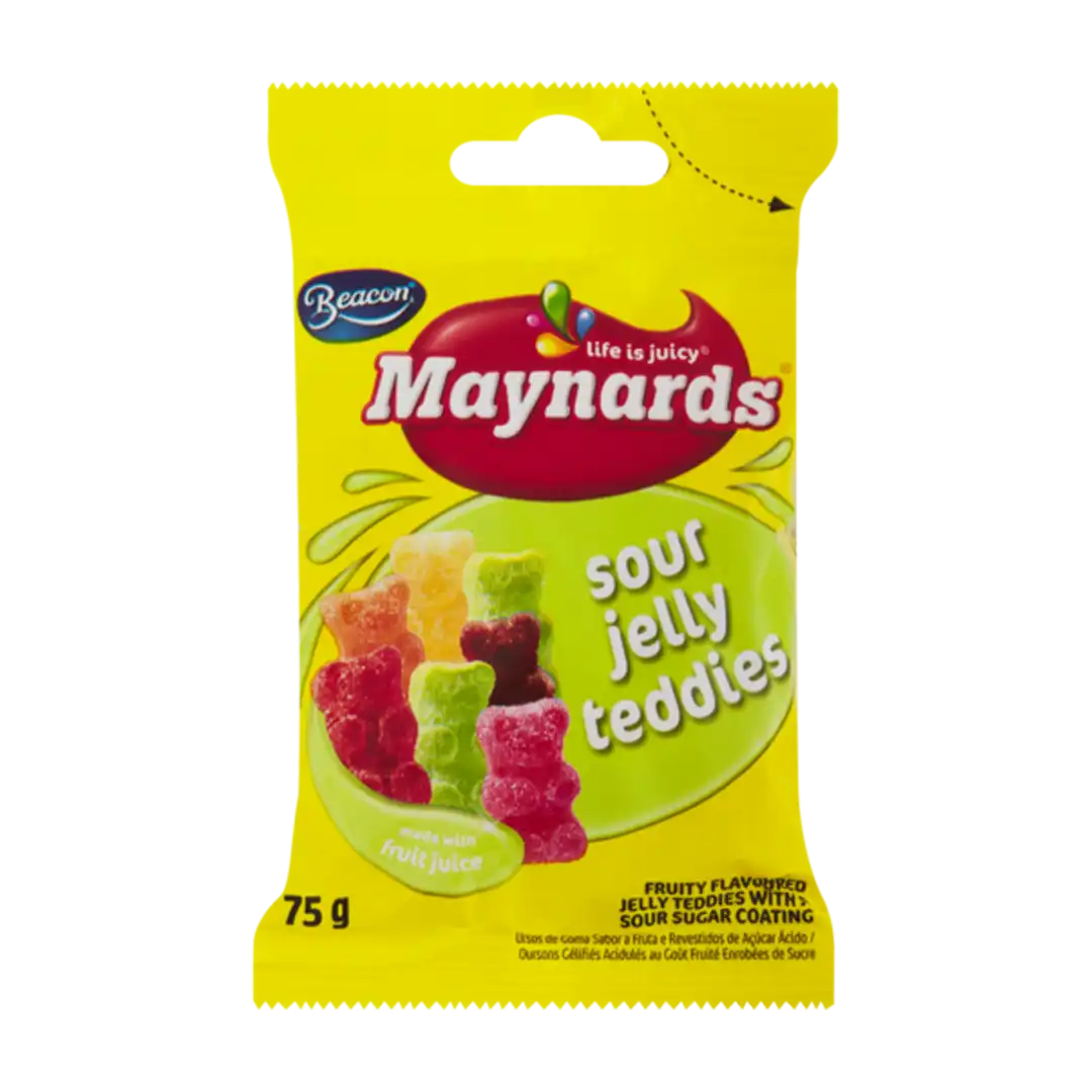 Beacon Maynards Sour Jelly Teddies, 75g
