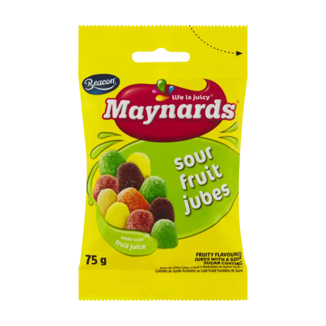 Beacon Maynards Sour Fruit Jubes, 75g