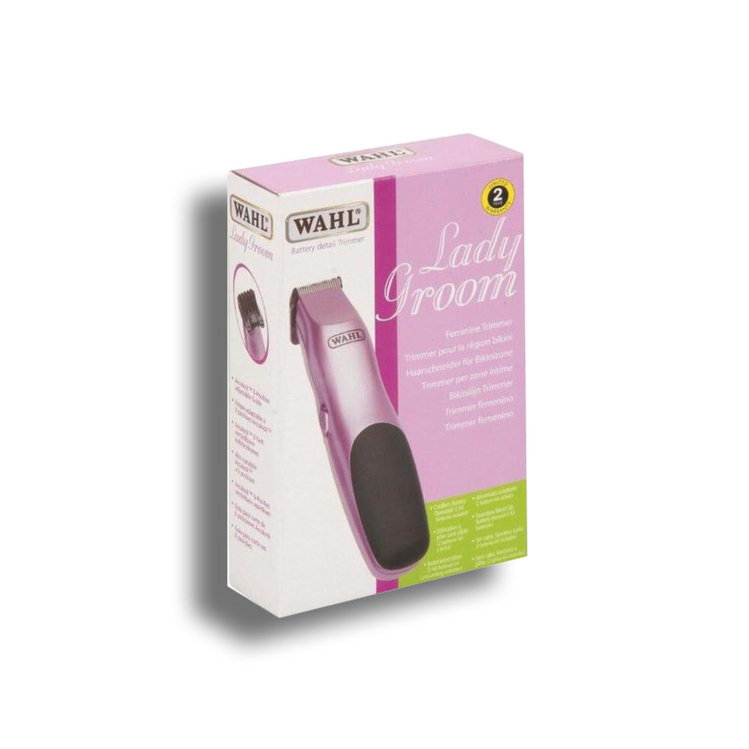 Wahl Lady Groom Cordless Battery Operated Feminine Trimmer, Pink