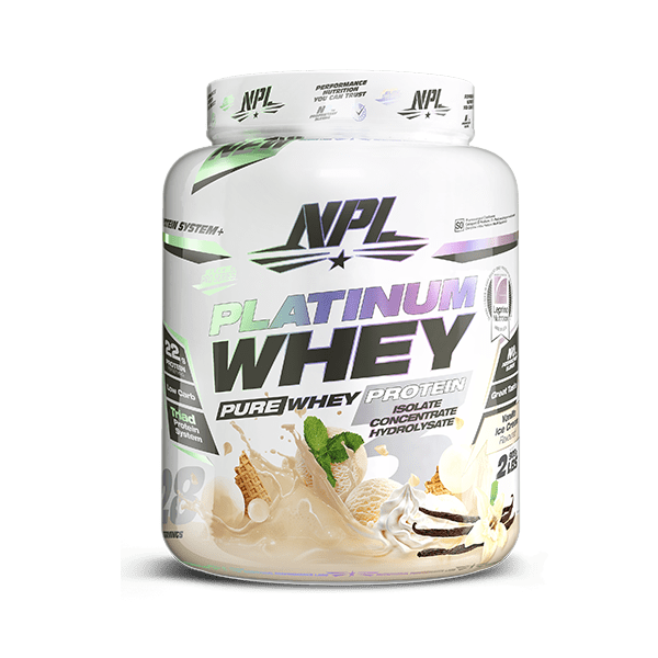 NPL Sports Nutrition NPL Platinum Whey Vanilla Ice Cream, 908g 6009708880574 224380