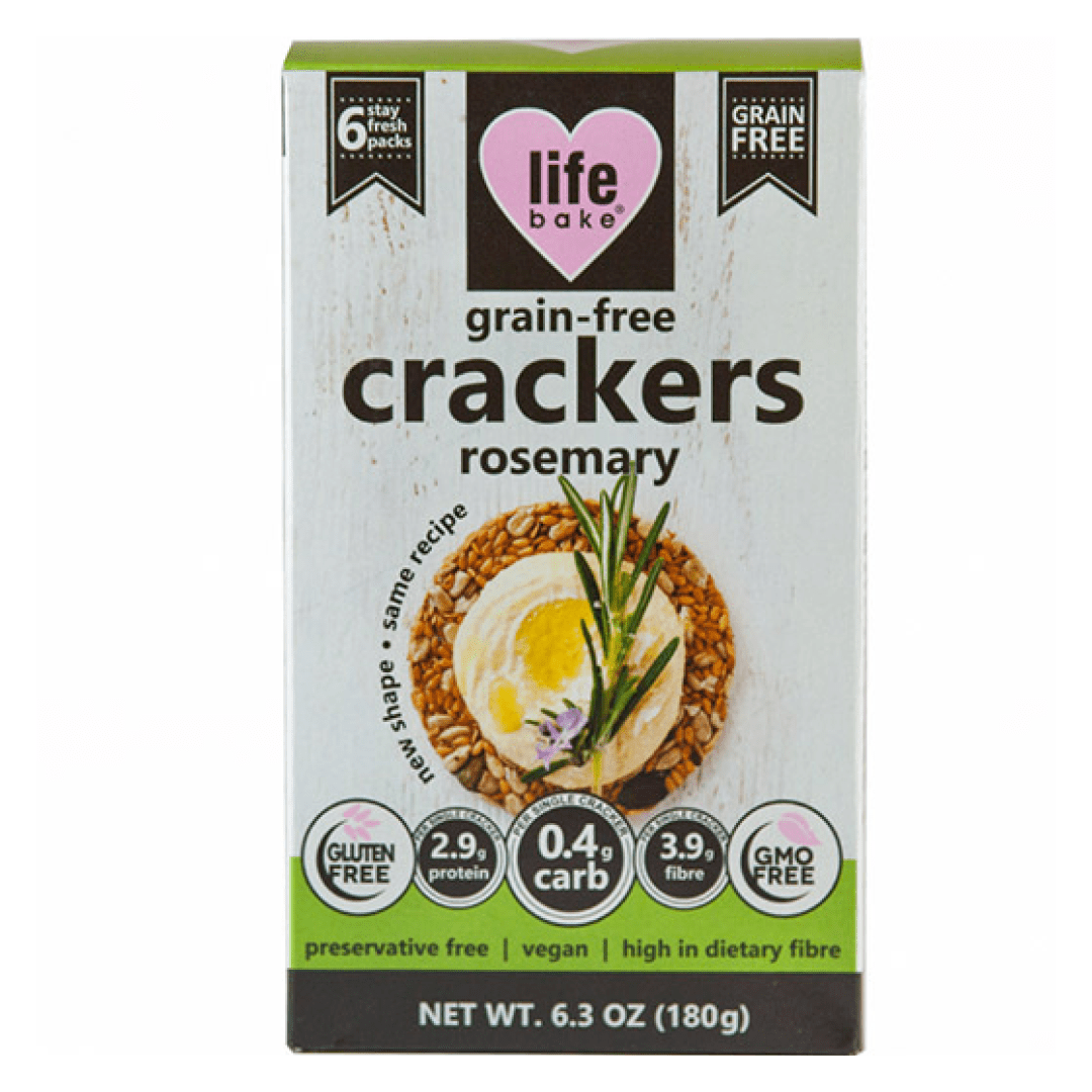 Mopani Pharmacy Health Foods Nature's Choice Life Bake Grain Free Crackers Rosemary, 180g 6007732030217 225520