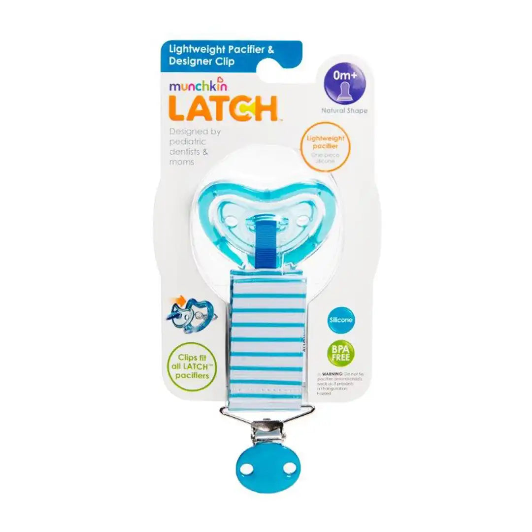 Munchkin Latch Pacifier and Clip 0-6m