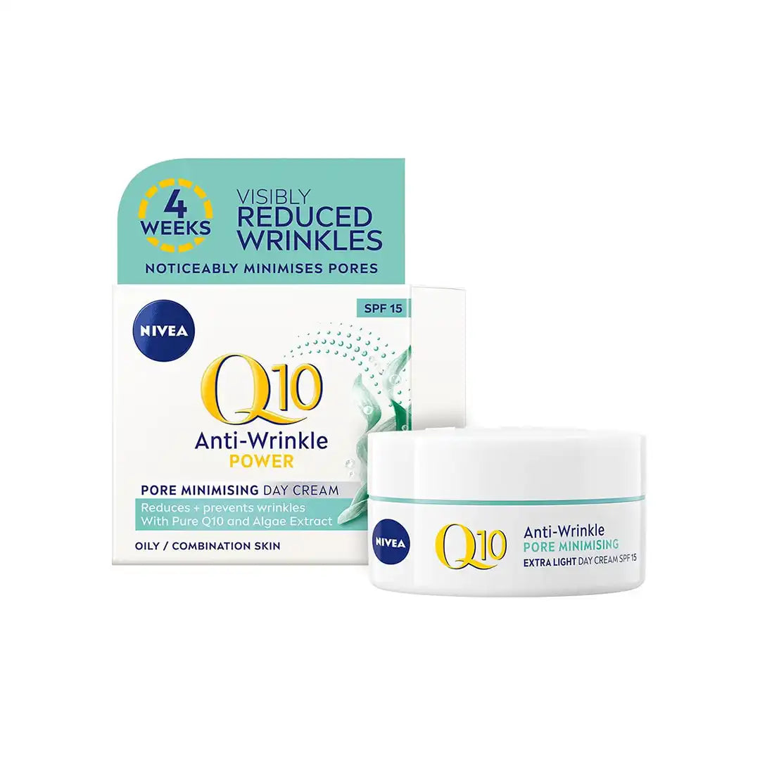 Nivea Q10 Power Anti-Wrinkle + Pore Minimising Day Cream SPF15, 50ml